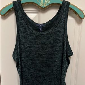 GAP Dark Green Stretchy Tank Top